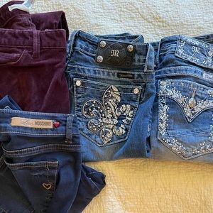 Lot Size 27 Love Moschino Miss Me Banana Republic Jeans Shorts Cords
